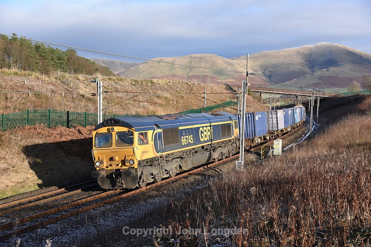 JL - 8.12.22 66745 6G04 MOD Longtown - MOD Kineton, Beckfoot - West Coast Main Line (north to south)