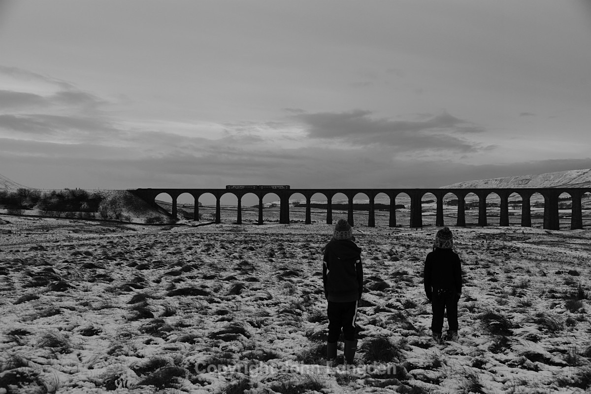 JL - 9.12.17 158xxx 09:24 Carlisle - Leeds, Ribblehead - Ribblehead Viaduct