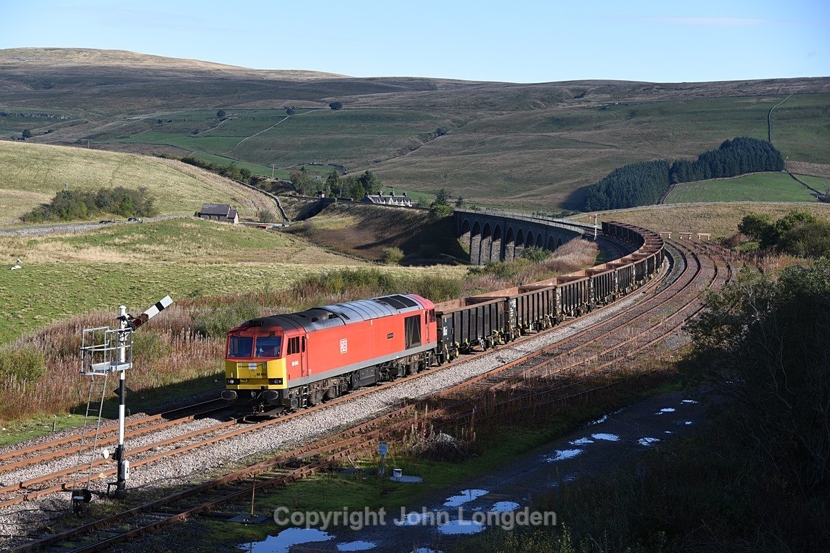 JL - 6.10.21 60044 'Dowlow' 6E97 Kirkby Thore - Tees Dock, Garsdale - Garsdale - 'Chicken Shed'