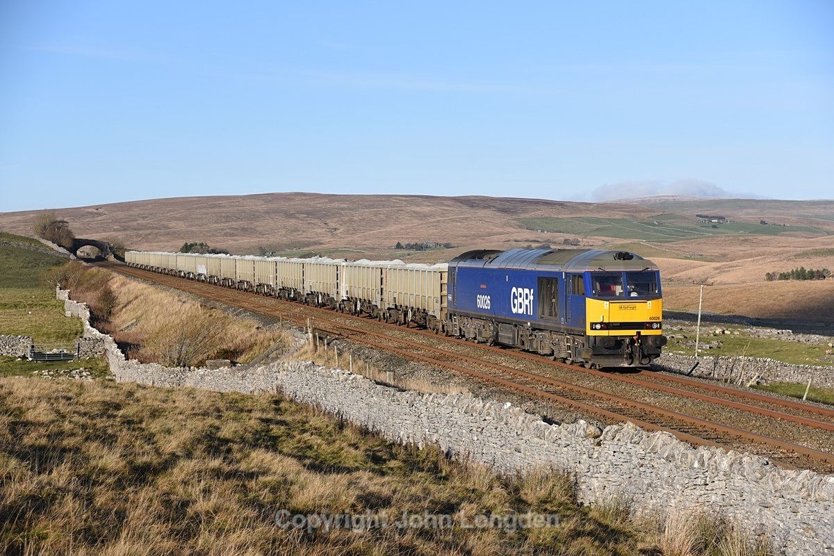 JL - 9.12.22 60026 6E69 Ribblehead VQ - Hunslet Tilcon, Selside - Around Selside