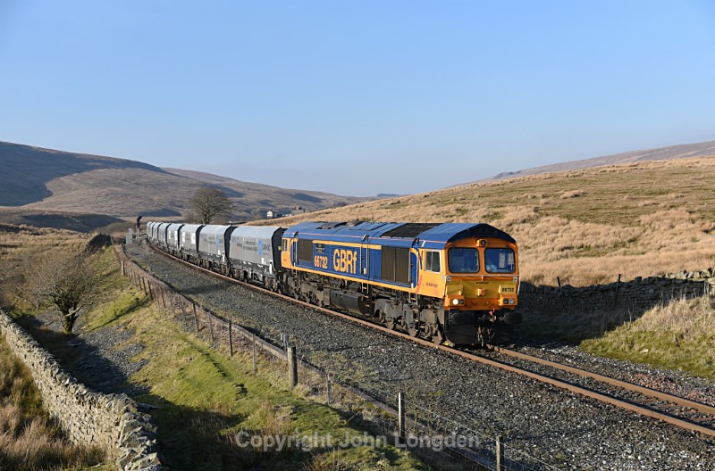 JL - 27.3.17 66732 6D77 Arcow - Hunslet, Blea Moor - Blea Moor