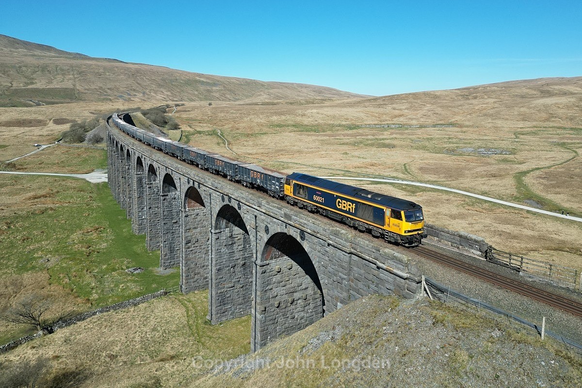 JL - 1.4.25 60021 6F69 Ribblehead - Tuebrook, Ribblehead Viaduct - Latest shots