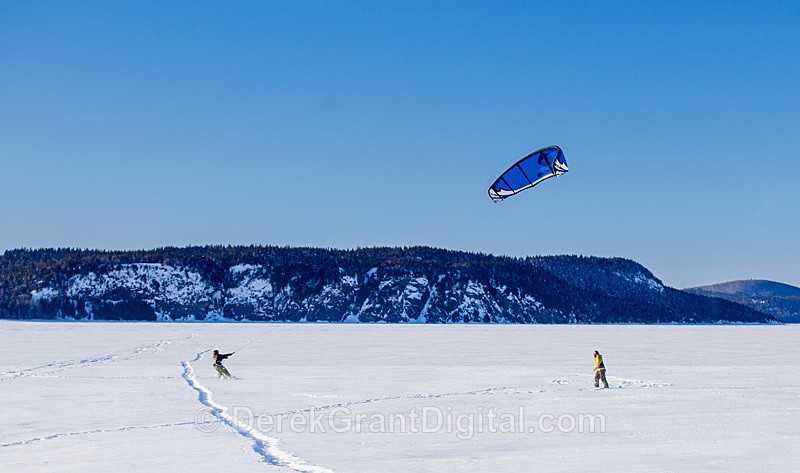 Snowkiting on the Kennebecasis River - Sport & Recreation