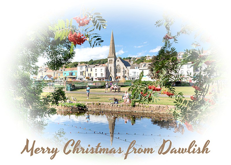 two leftDW33   Dawlish View Yesteryear - Xmas Cards Dawlish