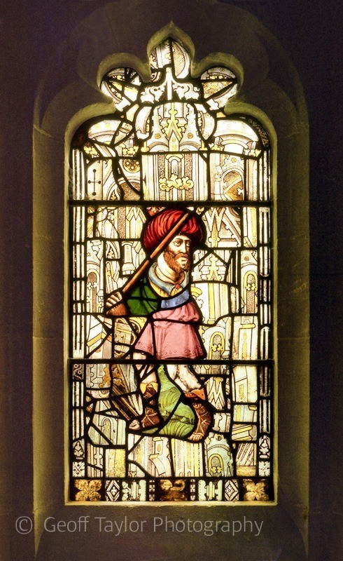 Mediaeval window - St Peter & St Paul, Ellesborough