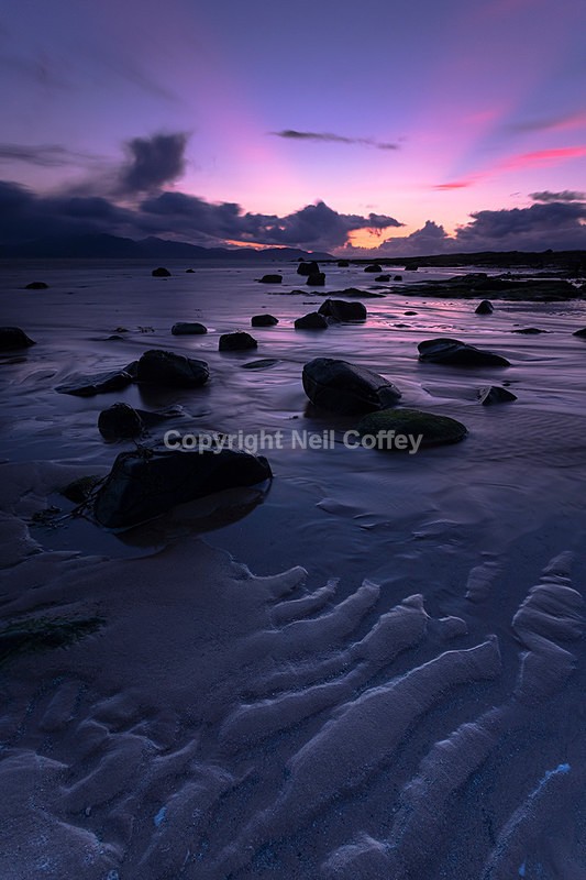 Isle of Arran from Seamill, North Ayrshire2 - Portrait format