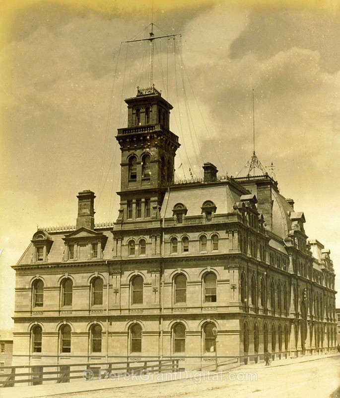 Customs House Saint John, New Brunswick Circa 1880 Albumen - Historic New Brunswick