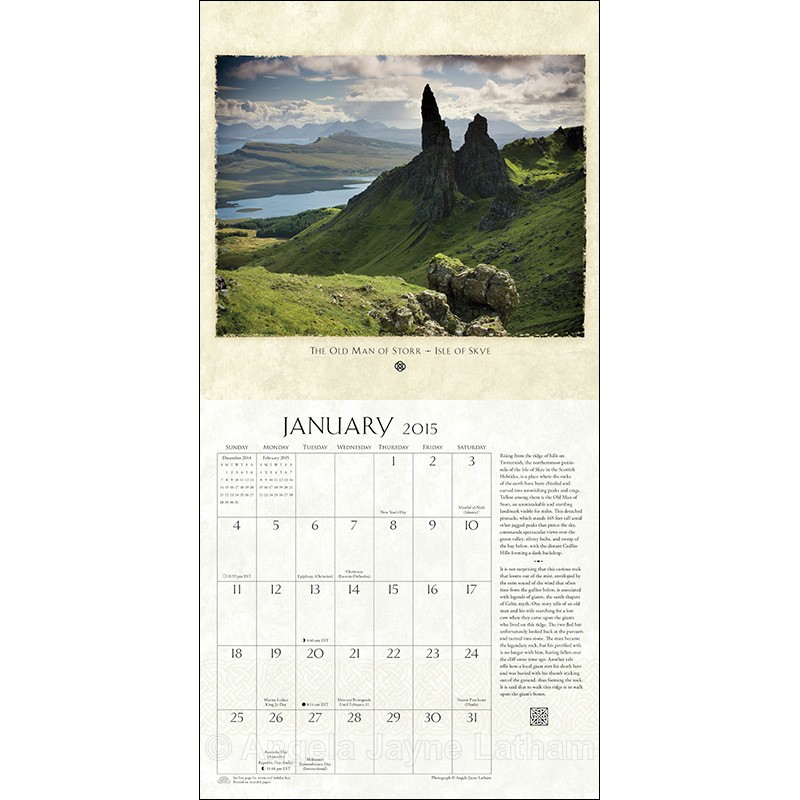 Sacred Celtic Sites Calendar 2015 - Commercial & Published Work
