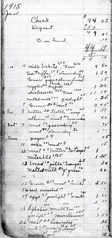 Journal entry 1915 - The Journal of Clara Bacon