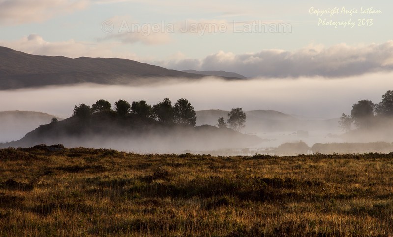 Autumn Mist on Rannoch Moor - Highlands of Scotland