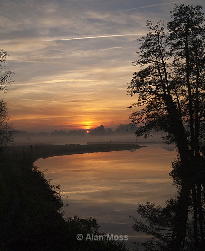 Sunset at Newark Bridge 2 - Landscapes