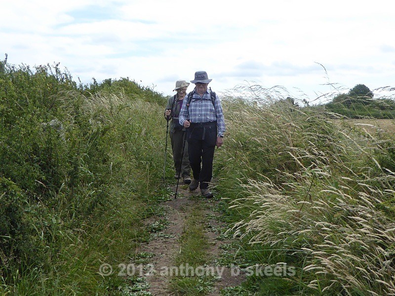 045 Todays leader heads along the  coastline path - York Minster Walkers Collection 2025