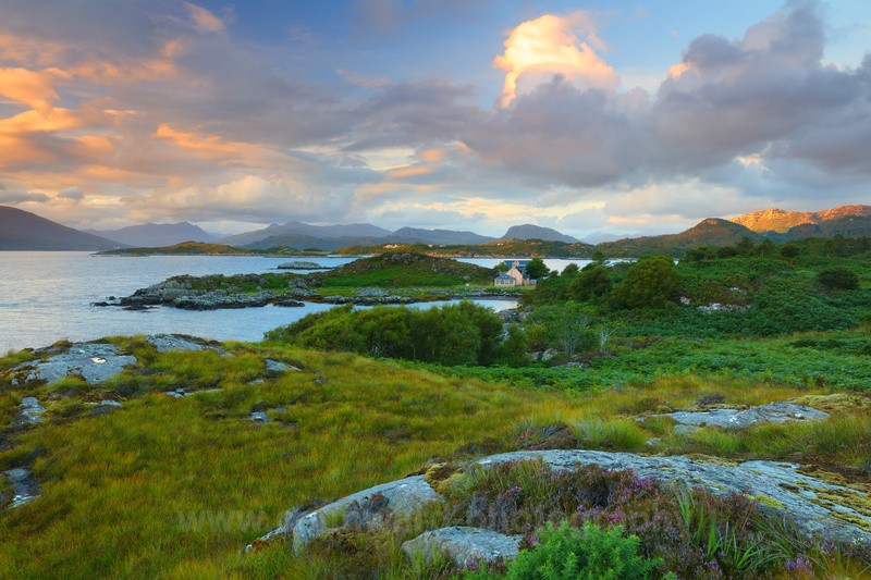 Duirinish and Loch Carron near Plockton.   ref8995 - Scotland