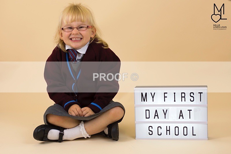 Libbys first day at school Millie Loves Louis Photography  9 copy - Themed Minishoots