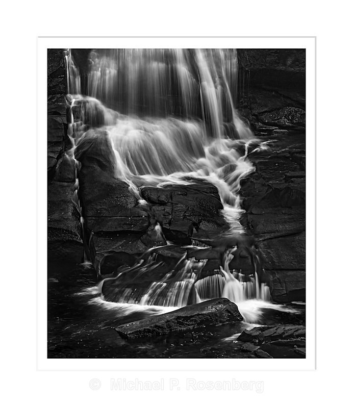 Water Tendrils, Bottom of High Falls, DuPont Forest NC - Eastern US