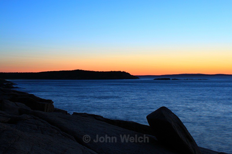 Pre-Dawn Acadia Coast - Maine