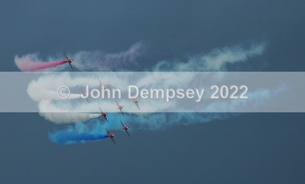 Red Arrows 1 - Round Britain Farewell Trip for QE2
