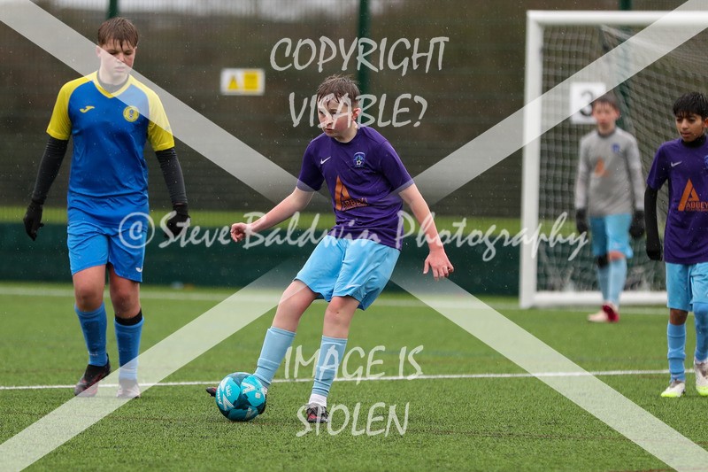 1DX20760 - 2026-02-15 FC Abbey Meads U13 Purple V Royal Wootton Bassett Town Youth U13 Yellow