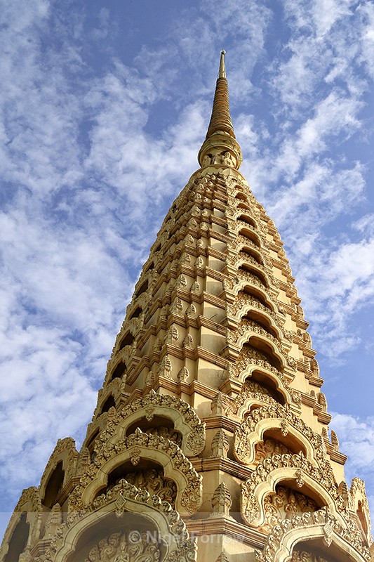 Golden Stupa at Phnom Sampeau, Cambodia - Cambodia