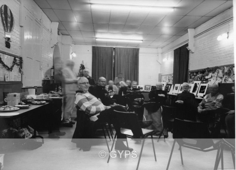 Club Xmas Party, Dec 2017. 5x7 large format negative - Club Evenings