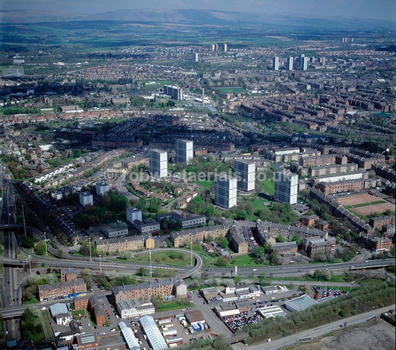 A00535A Glasgow City Whiteinch to Broomhill in 2004 - Settlements, infrastructure and attractions