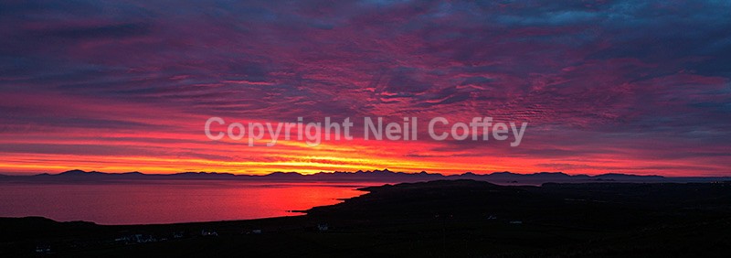 The Outer Hebrides from The Isle of Skye3 - Panoramic format