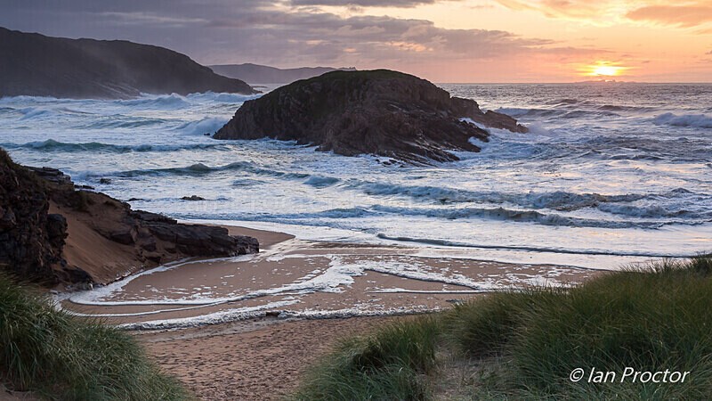 Sunset at Murder Hole Beach - County Donegal, Ireland. - Ireland