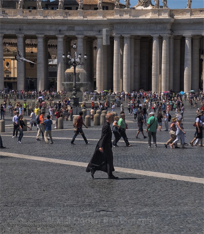 Walking to work - Italy