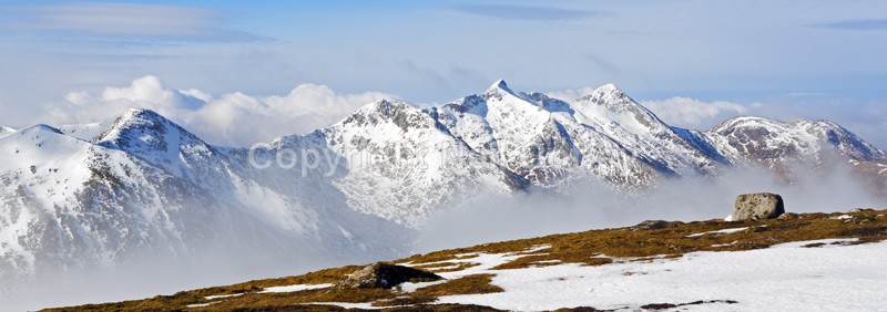 Ben Cruachan from Beinn a Chochuill, Argyll  Bute - Panoramic format