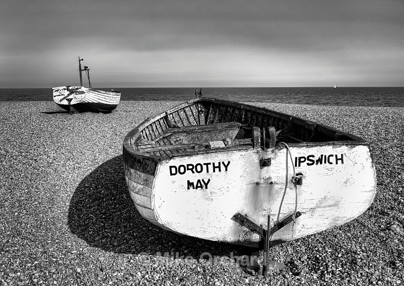 Dorothy May - Aldeburgh Beach - Suffolk BW - Seascapes