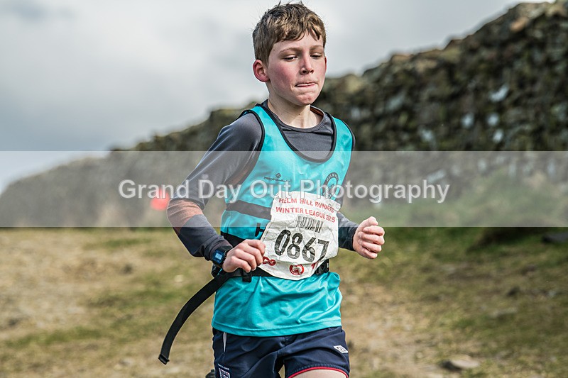 Helm Hill -172 - Kendal Winter League Helm Hill Fell Races (Under 13/15/17 & Seniors) Sunday 16th March 2025