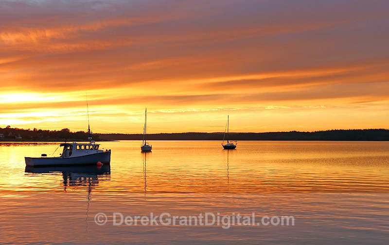 Twilight on the Kennebecasis - Sunset/Moonrise