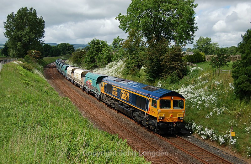 JL - 20.6.16 66705 6E69 Arcow - Hunslet Tilcon, Long Preston - Around Long Preston