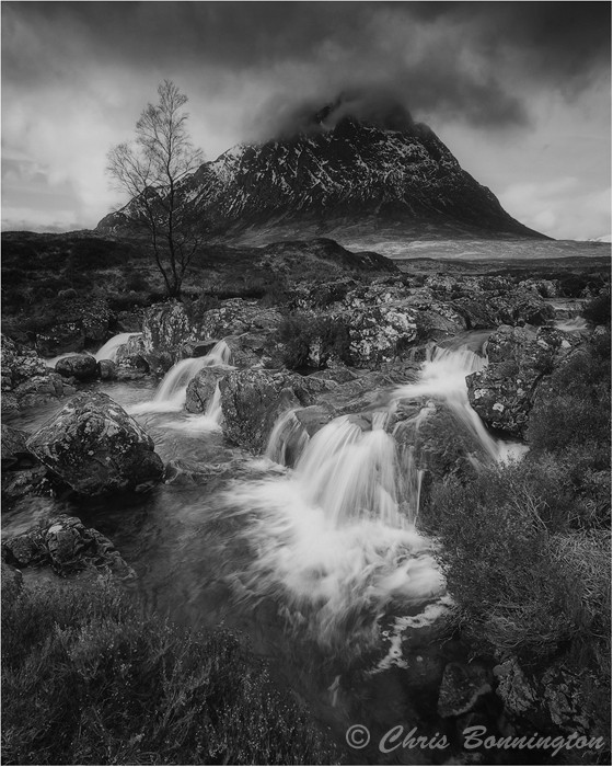 Buachaille Cascades - Landscapes - Mono