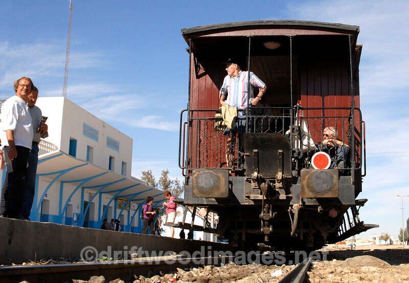 Red Lizard Train guards van - Tunisia