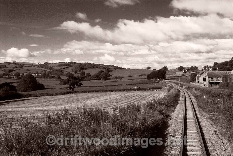 WLLR Return to Llanfair and A458 sepia - The Welshpool & Llanfair Light Railway