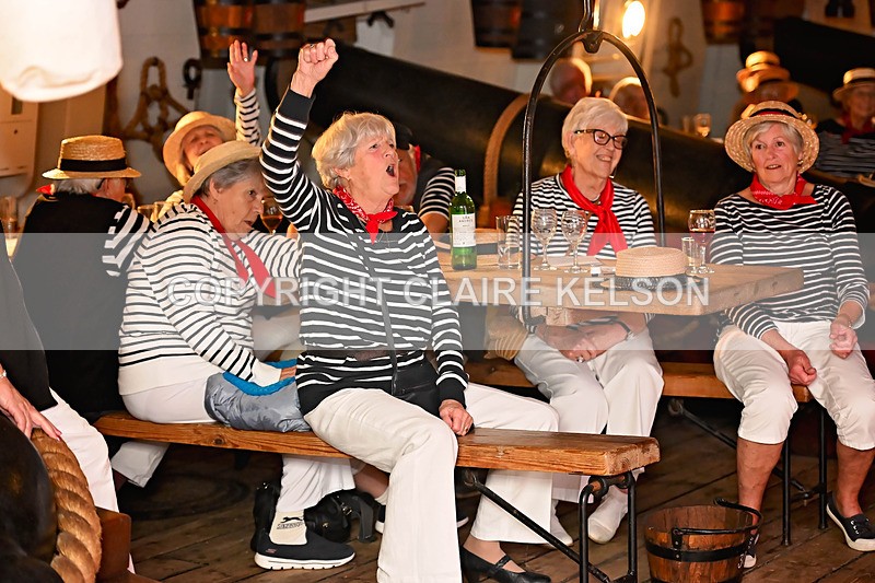 HMS PICKLE-155 - PICKLE NIGHT HMS WARRIOR 1860