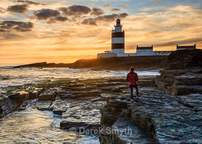 Admiring The Sunset at Hook Head Lighthouse in County Wexford