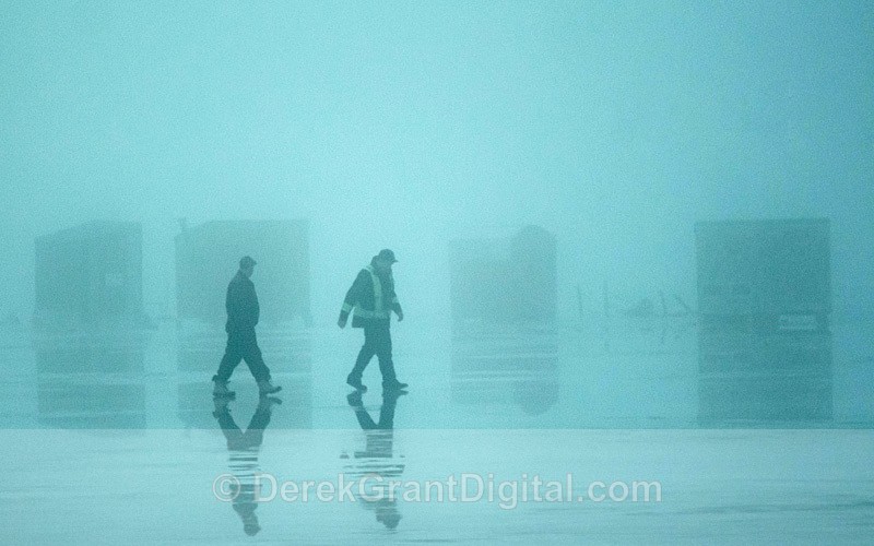 Thin Ice - Icefishing New Brunswick Canada - Ice Shacks