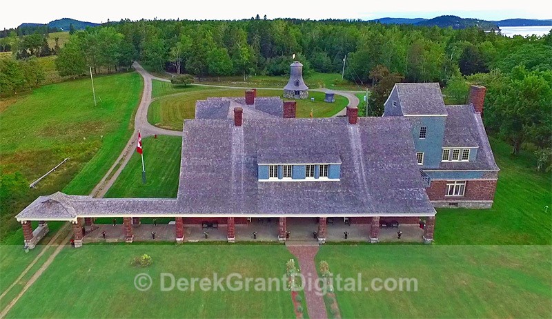 CovenHoven Ministers Island New Brunswick Canada Aerial Drone View - Ministers Island