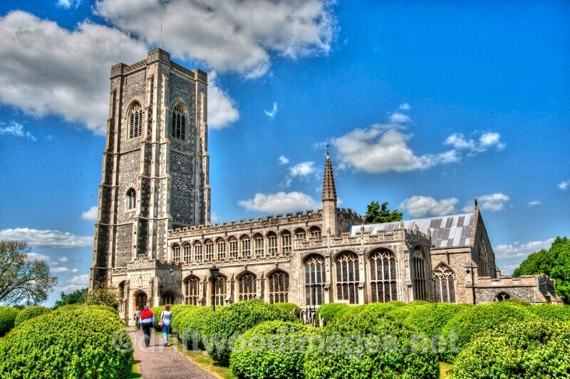 Lavenham Church exterior HDR - Lavenham Suffolk