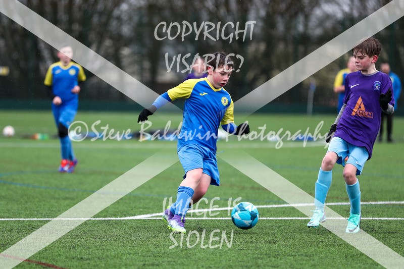1DX20795 - 2026-02-15 FC Abbey Meads U13 Purple V Royal Wootton Bassett Town Youth U13 Yellow