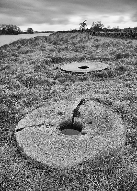 Old forge stone, Culdaff - Inishowen peninsula- B&W