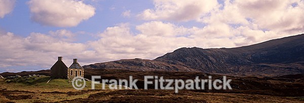 McEachins house, Loch Skipport, Isle of South Uist, Scotland - Island of South Uist in the Outer Hebrides