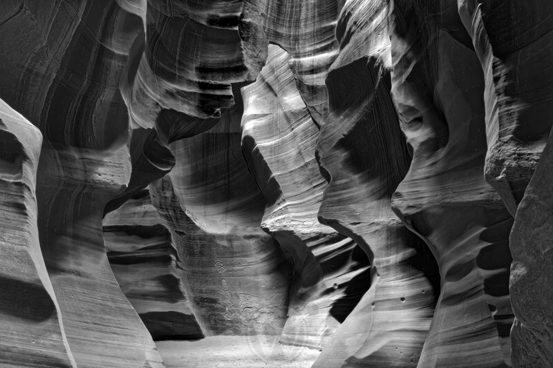 Antelope Canyon Arizona USA - Monochrome