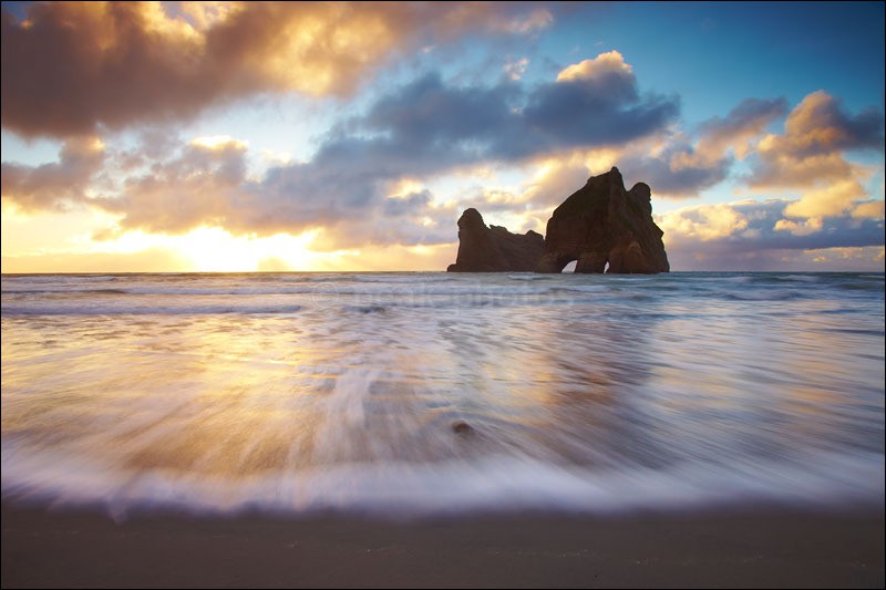 Wharariki Sunset - Photographs of New Zealand