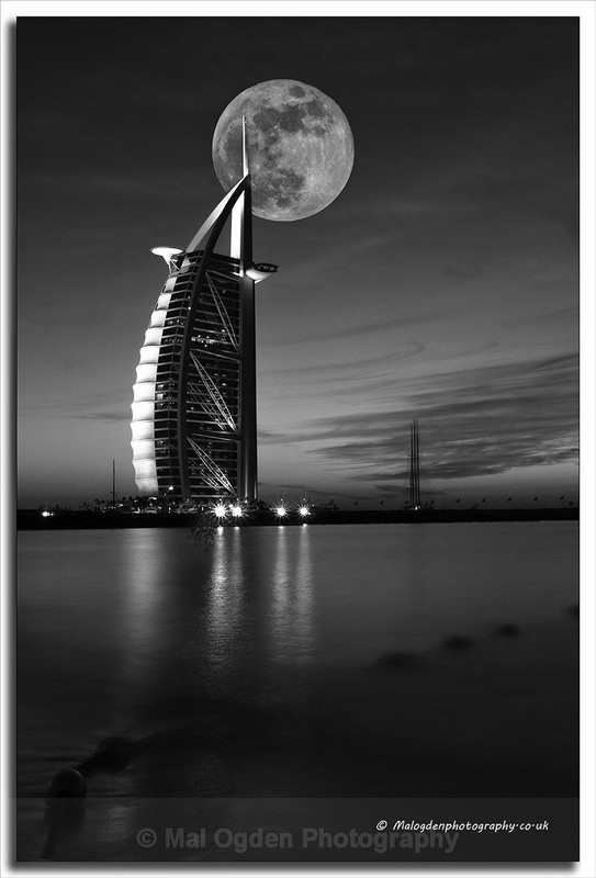 The Moons is a Balloon - Black & White/Monochrome