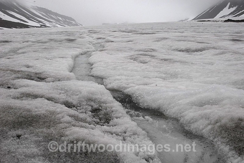 Surface of the Longyearbyen Glacier - Longyearbyen
