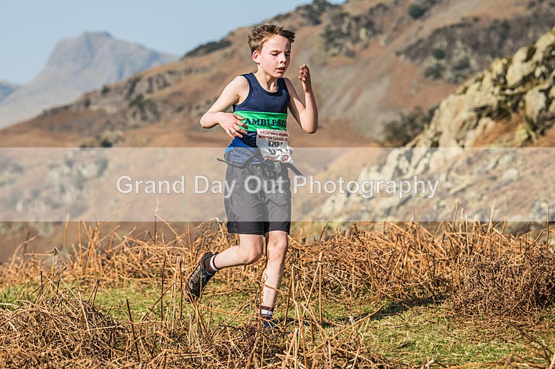 Elterwater-56 - Kendal Winter League Elterwater Under 13 Fell Race Sunday 9th March 2025