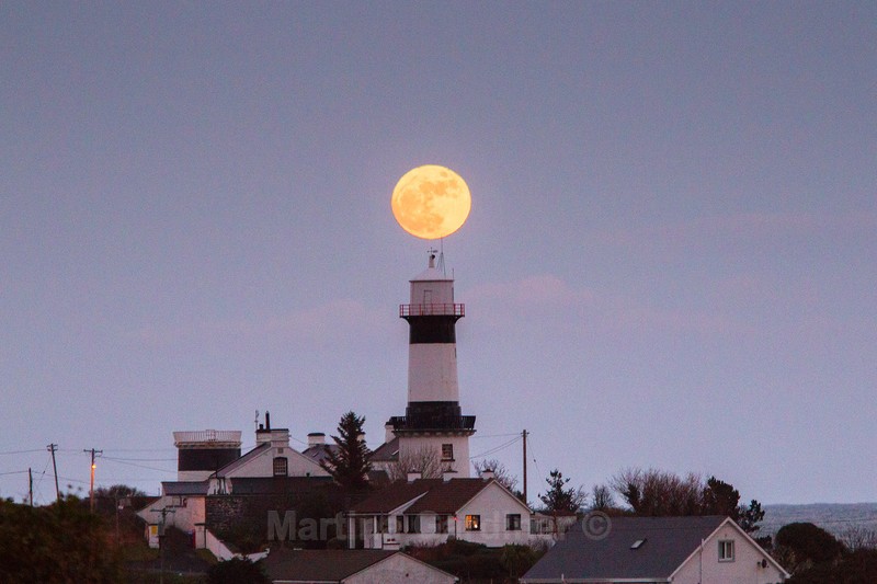 Moonrise at Shroove Lighthouse - Ireland by Day